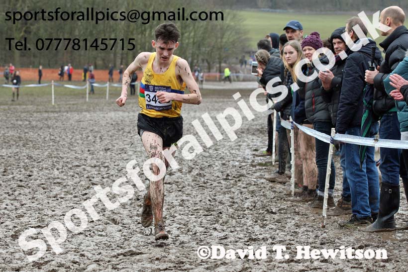 Mens under-17s 2018 British Inter Counties Cross Country Champs., Prestwold Hall, Loughborough. Photo: David T. Hewitson/Sports for All Pics